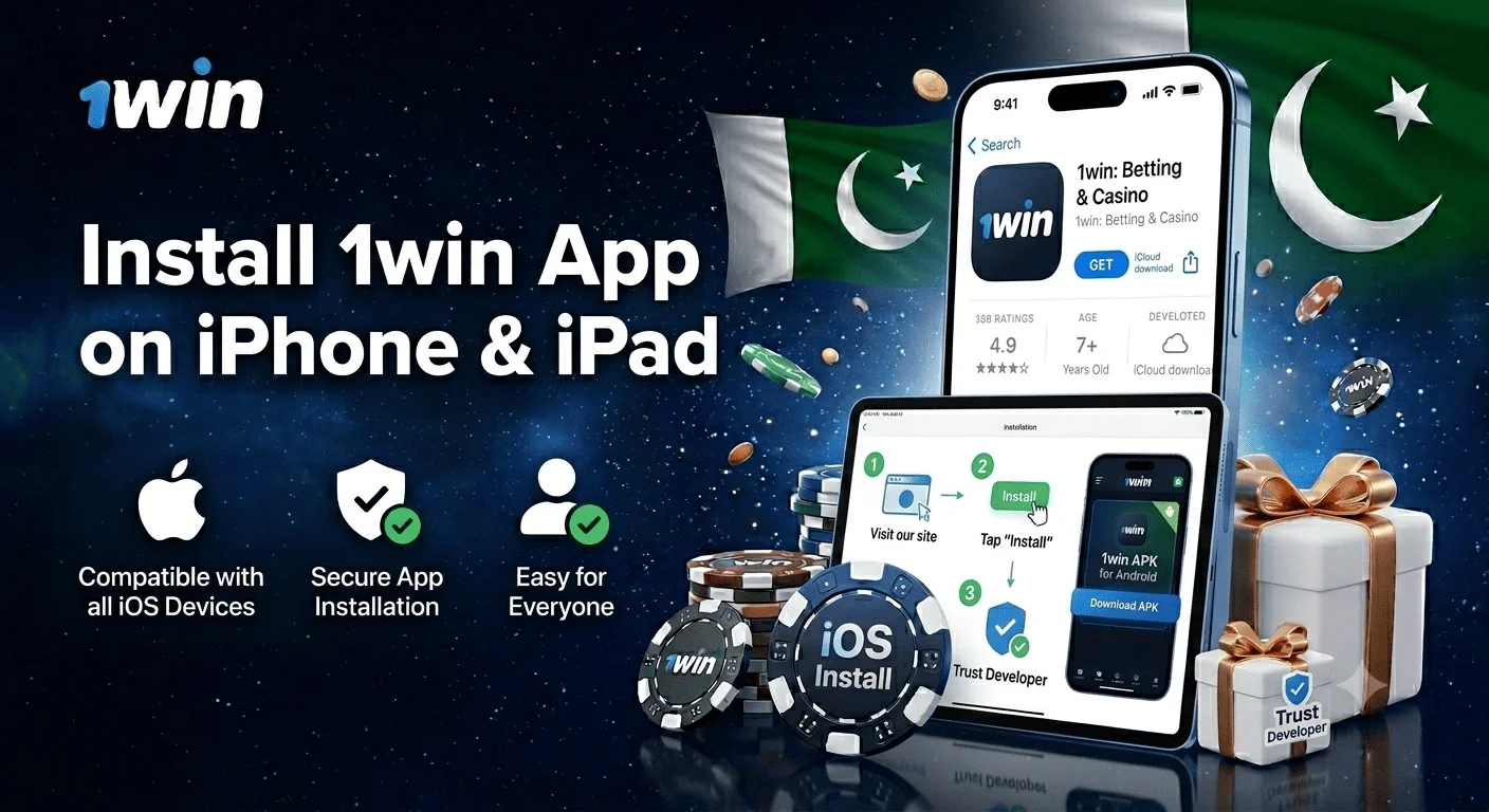 iPhone اور iPad پر 1win ایپ کیسے انسٹال کریں